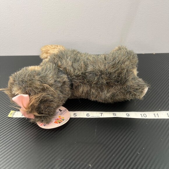 Helzberg Diamonds 2008 Toodles Yorkie Stuffed Animal Plush Dog Pink Ribbon - Picture 12 of 13